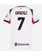 Ženski Nogometna dresi replika AC Milan Santiago Gimenez #7 Gostujoči 2025-26 Kratek rokav